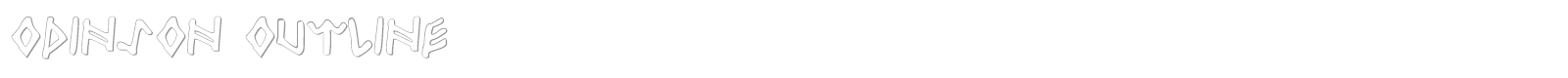 Odinson Outline font preview